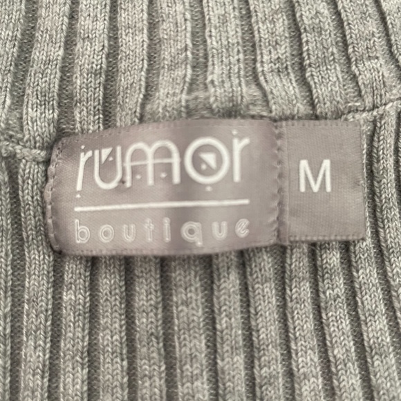 Rumor Boutique Gray Cutout Sweater Dress - Picture 4 of 4